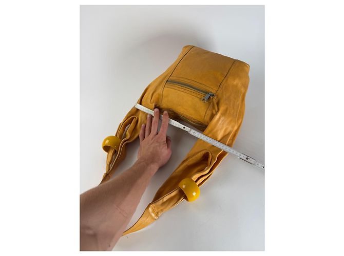 Chloé Vintage Chloe Lederhandtasche Gelb - Ansicht 10
