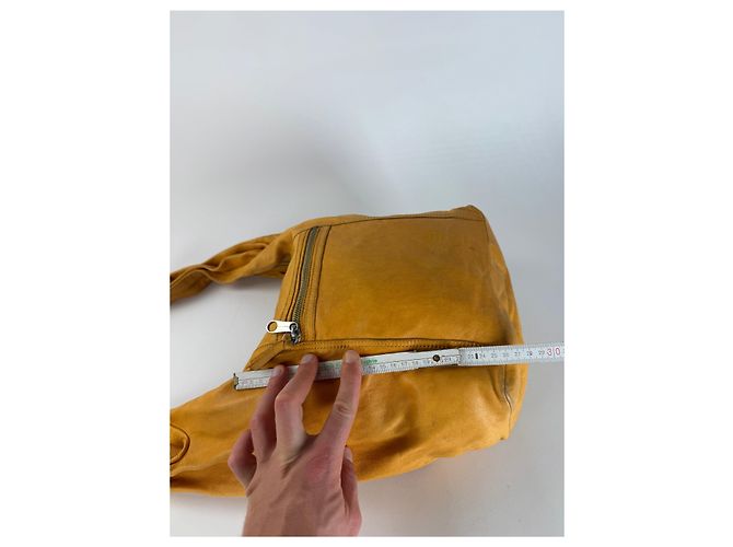 Chloé Vintage Chloe Lederhandtasche Gelb - Ansicht 11
