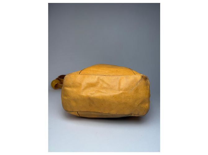 Chloé Vintage Chloe Lederhandtasche Gelb - Ansicht 12