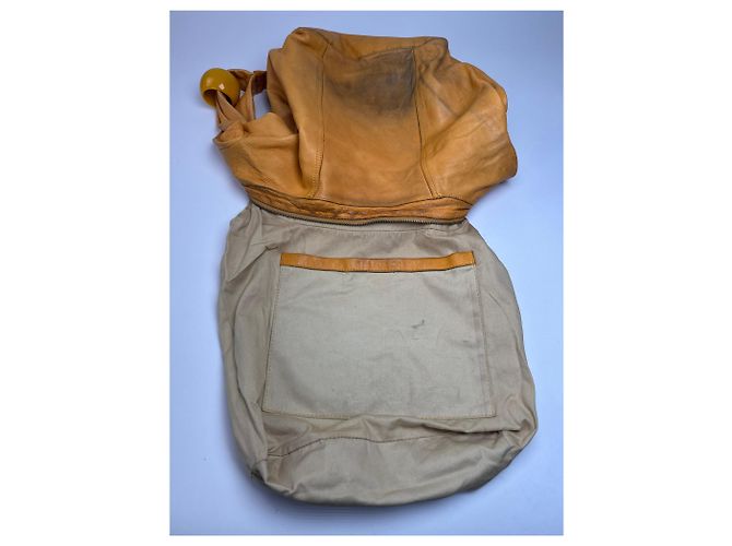 Chloé Vintage Chloe Lederhandtasche Gelb - Ansicht 3