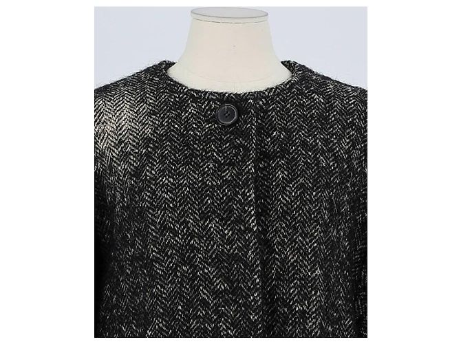 Isabel Marant Abrigo de lana negro - vista 2