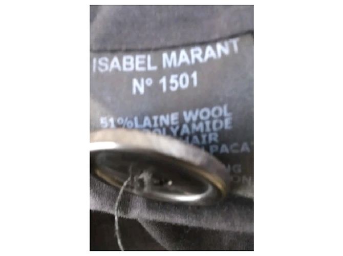 Isabel Marant Abrigo de lana negro - vista 8