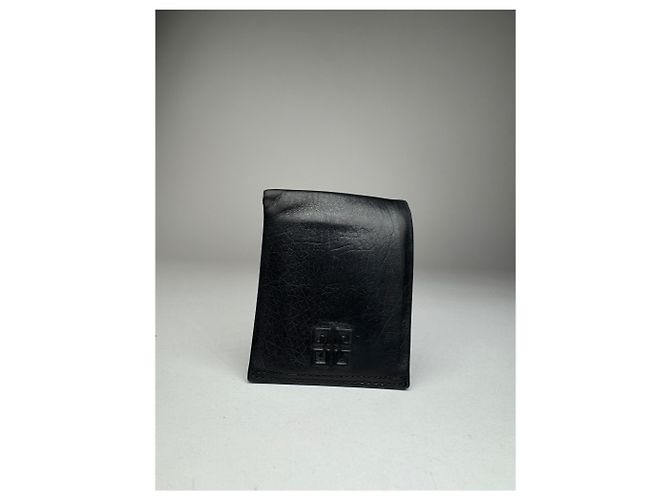 Vintage Givenchy Flapable Leather Logo Wallet Black - view 10