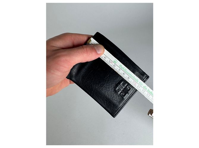 Vintage Givenchy Flapable Leather Logo Wallet Black - view 8