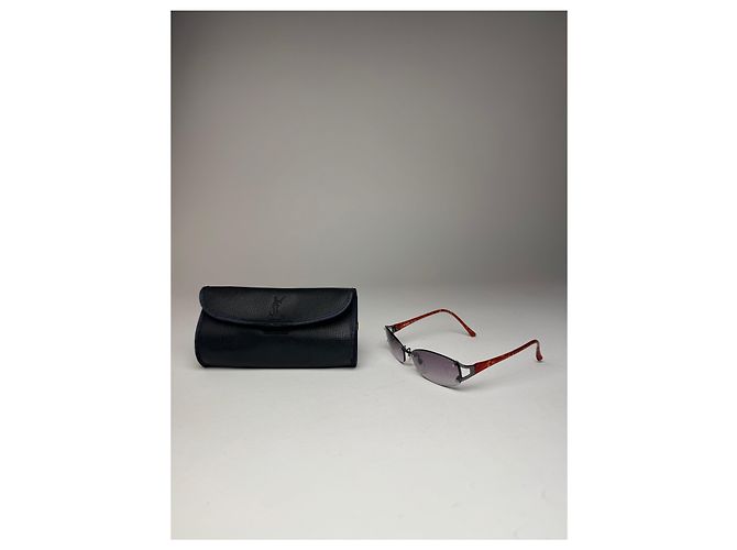 Occhiali da sole vintage Issey Miyake grigio arancione Multicolore - vista 3