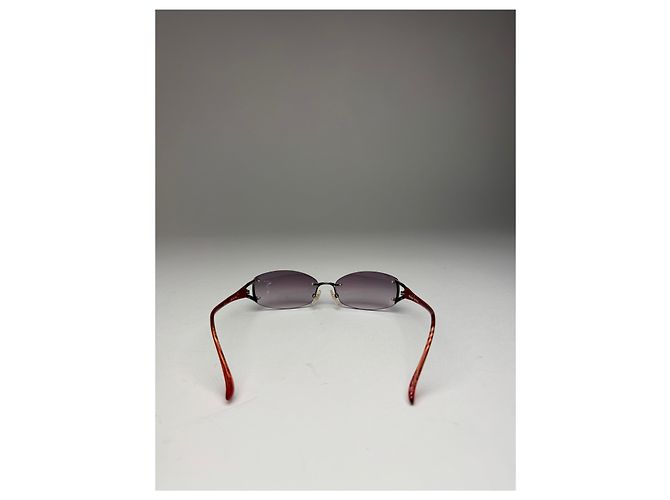 Occhiali da sole vintage Issey Miyake grigio arancione Multicolore - vista 6