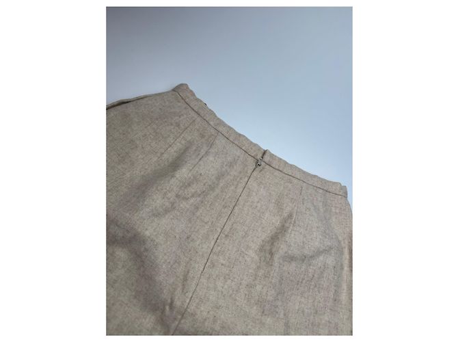 Miss Dior Gonna in lana vintage Dior beige M - vista 10