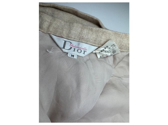 Miss Dior Gonna in lana vintage Dior beige M - vista 12