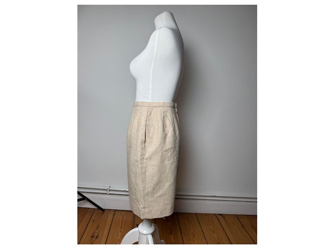 Miss Dior Gonna in lana vintage Dior beige M - vista 2