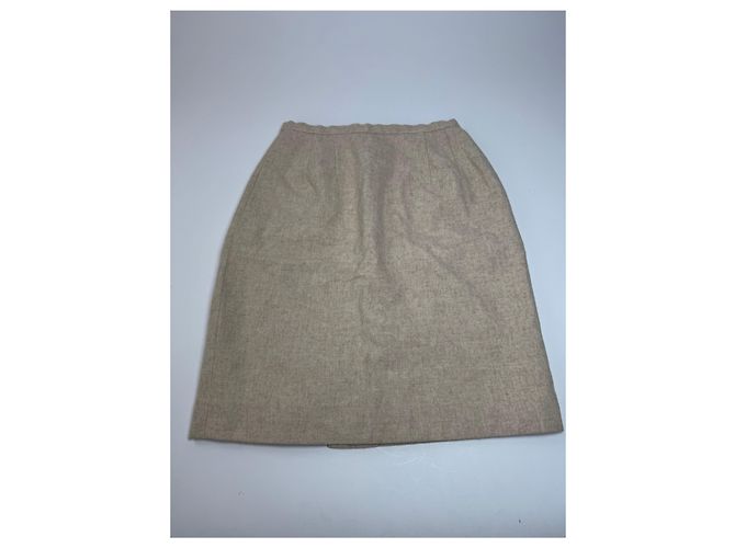 Miss Dior Gonna in lana vintage Dior beige M - vista 4