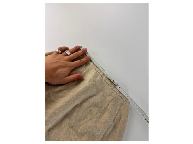 Miss Dior Gonna in lana vintage Dior beige M - vista 6