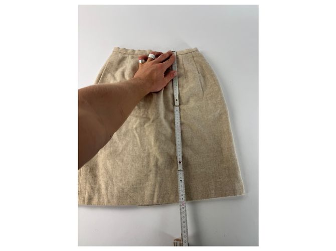 Miss Dior Gonna in lana vintage Dior beige M - vista 7