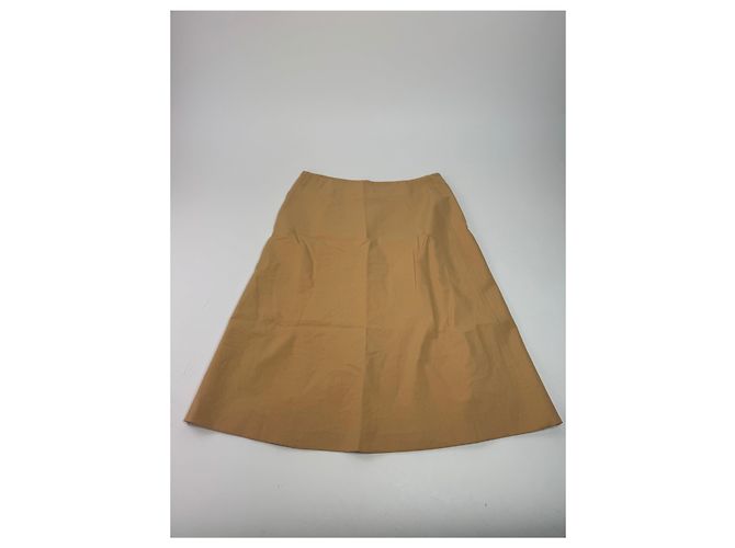 Gonna Vintage Issey Miyake Camel 38/M Cammello - vista 10