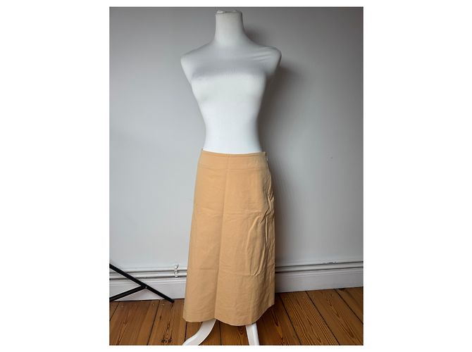 Gonna Vintage Issey Miyake Camel 38/M Cammello - vista 11