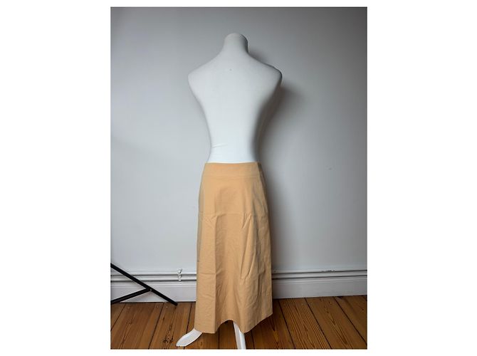 Gonna Vintage Issey Miyake Camel 38/M Cammello - vista 3