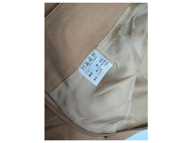 Gonna Vintage Issey Miyake Camel 38/M Cammello - vista 6