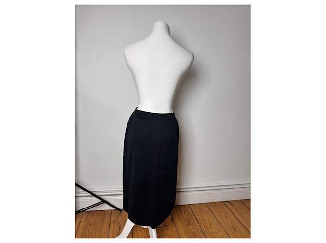 Vintage Givenchy Canvas-Polyester-Rock L Schwarz - Ansicht 3