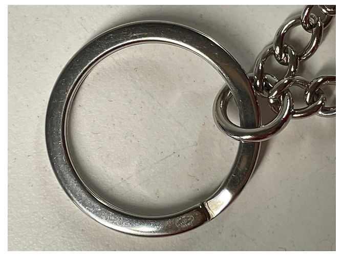 Portachiavi Chanel Figurina Perla Silver hardware - vista 6