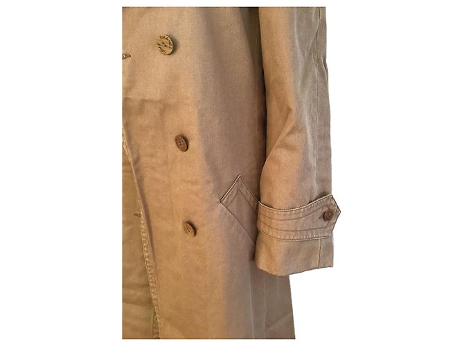 Trench Chanel Marrone in Seta e Cotone - vista 4