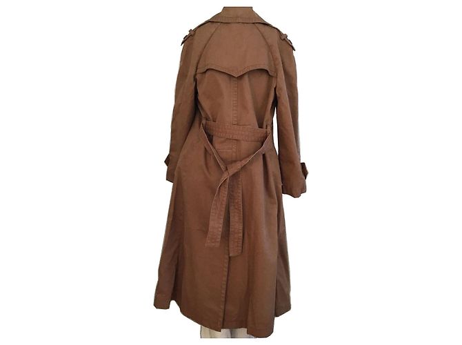 Trench Chanel Marrone in Seta e Cotone - vista 5