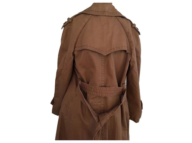 Trench Chanel Marrone in Seta e Cotone - vista 6