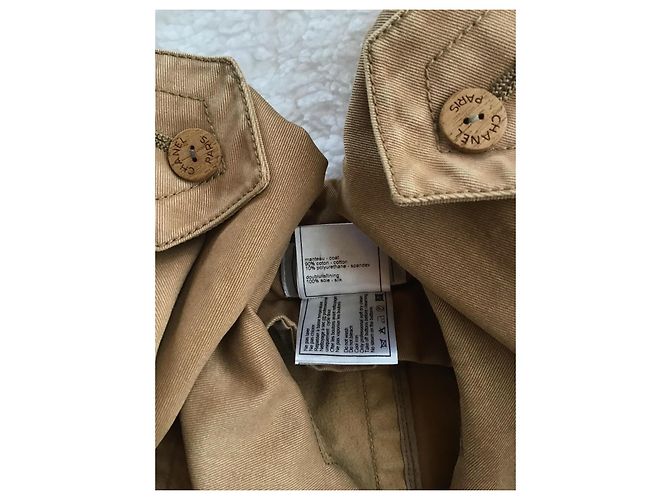 Trench Chanel Marrone in Seta e Cotone - vista 9