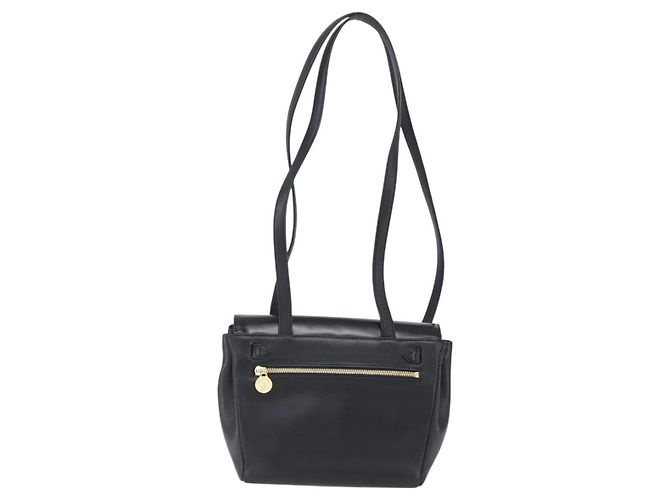 Versace Vintage Schultertasche aus Leder Schwarz - Ansicht 2