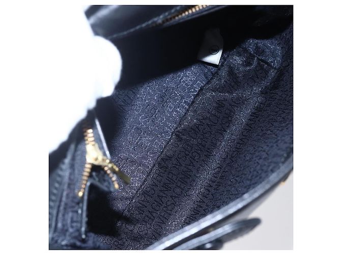Versace Vintage Schultertasche aus Leder Schwarz - Ansicht 5