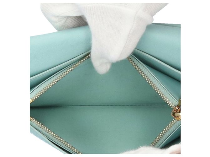 Cartera larga bi-fold Louis Vuitton en beige - vista 10