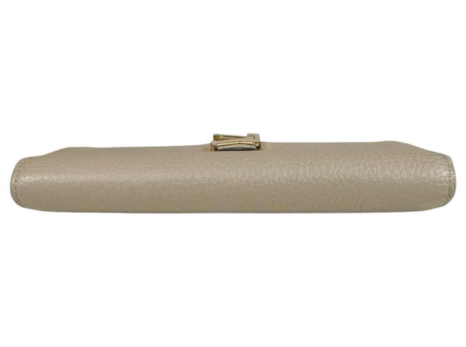 Cartera larga bi-fold Louis Vuitton en beige - vista 5