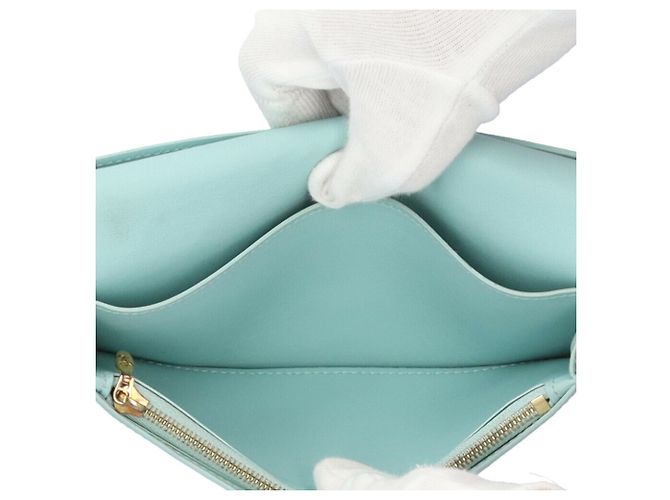 Cartera larga bi-fold Louis Vuitton en beige - vista 8