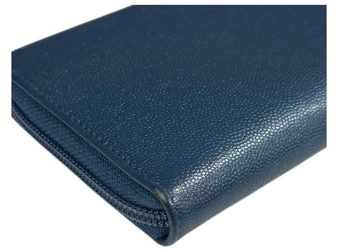 Portafoglio Lungo Coco Button di Chanel Blu - vista 11