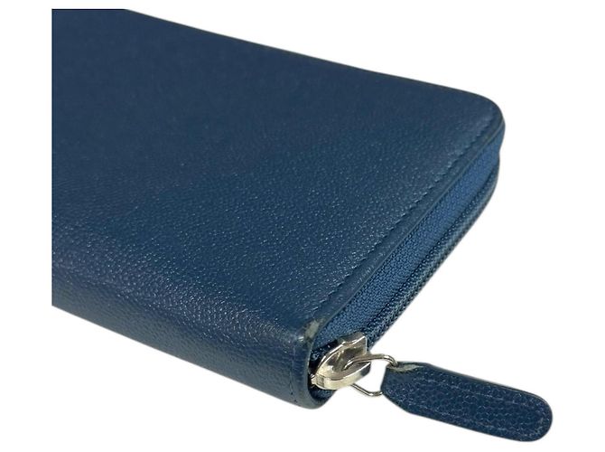 Portafoglio Lungo Coco Button di Chanel Blu - vista 12