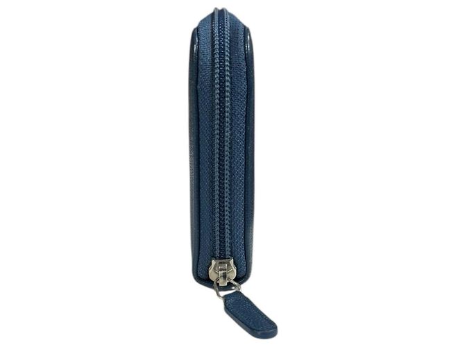 Portafoglio Lungo Coco Button di Chanel Blu - vista 3