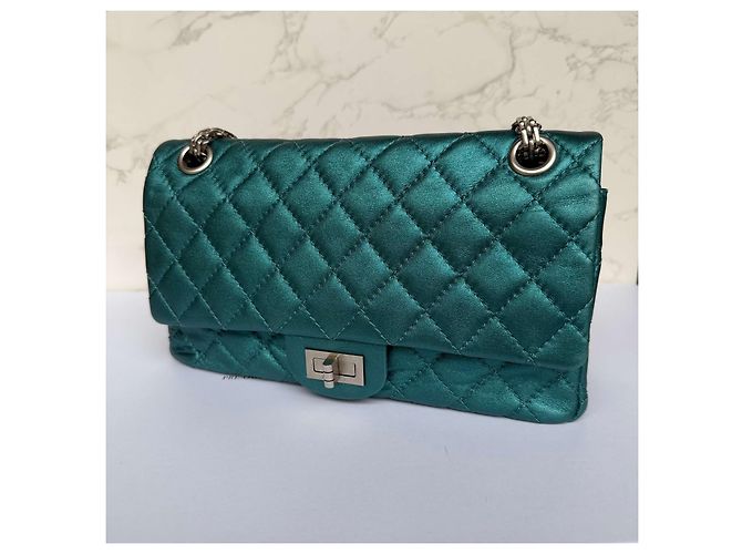 2.55 Chanel Wiederauflage 225 metallic blau - Ansicht 10