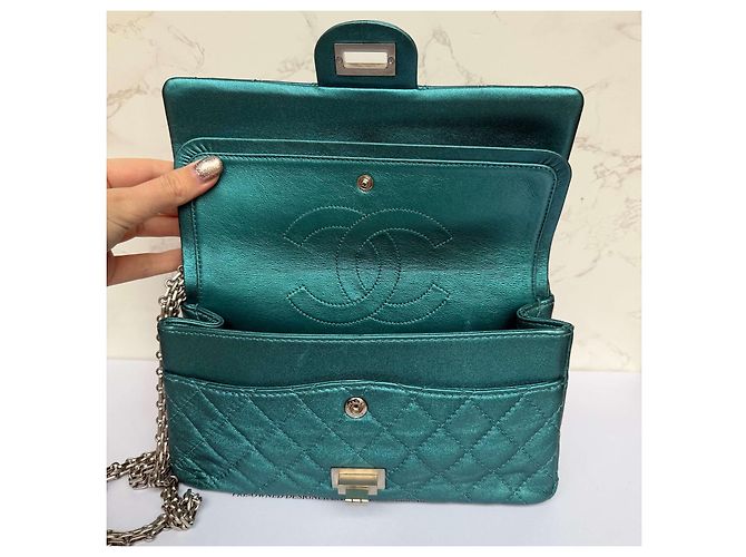 2.55 Chanel Wiederauflage 225 metallic blau - Ansicht 12