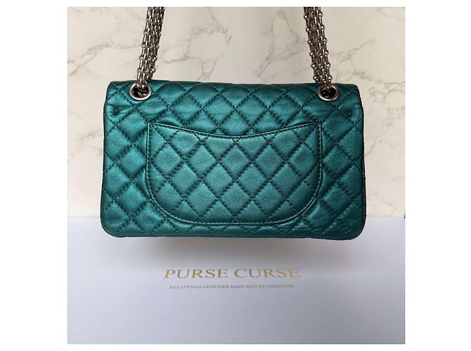2.55 Chanel Wiederauflage 225 metallic blau - Ansicht 6