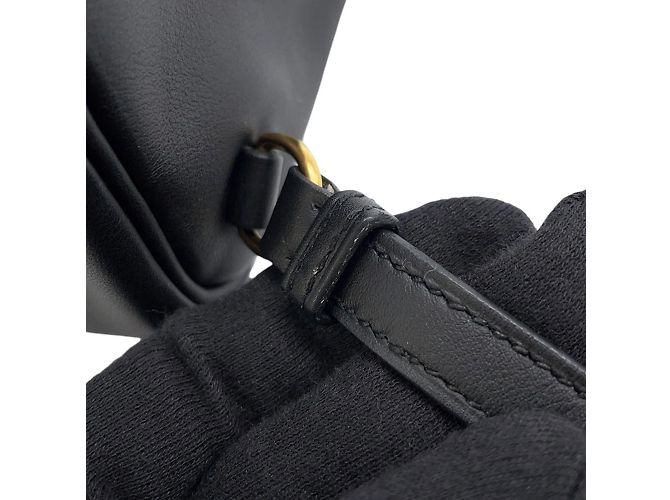 Hermès Kelly Jump Black Swift Leather Backpack - view 12