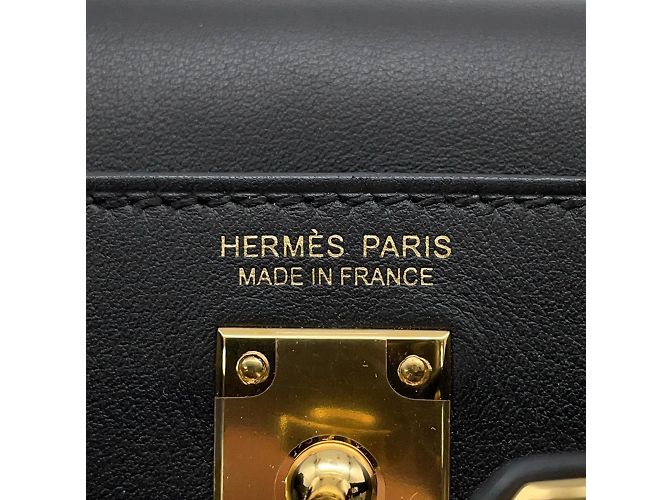 Hermès Kelly Jump Black Swift Leather Backpack - view 14