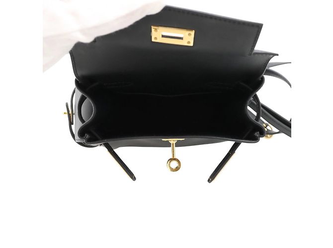 Hermès Kelly Jump Black Swift Leather Backpack - view 5