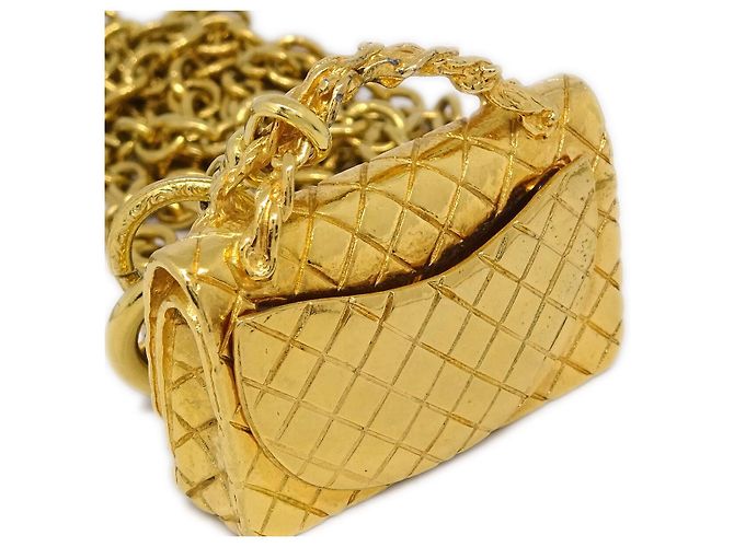 Timeless Collar Péndulo Atemporal de Metal Chanel Dorado - vista 3