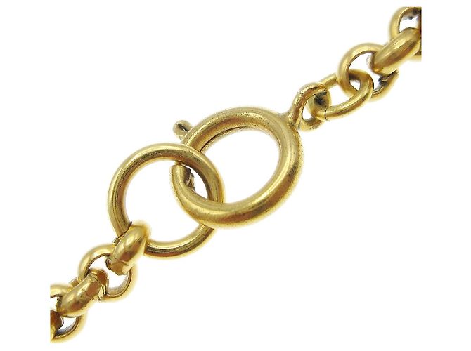 Pendente in metallo a forma di cuore CC di Chanel D'oro - vista 5