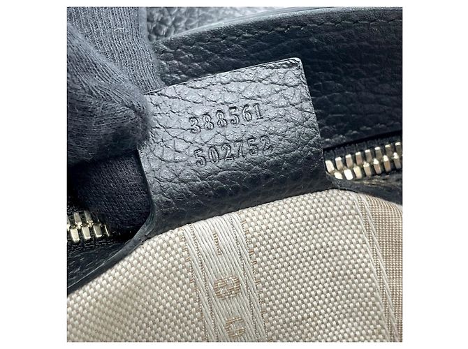Borsa Gucci Swing Tote in pelle nera Nero - vista 11