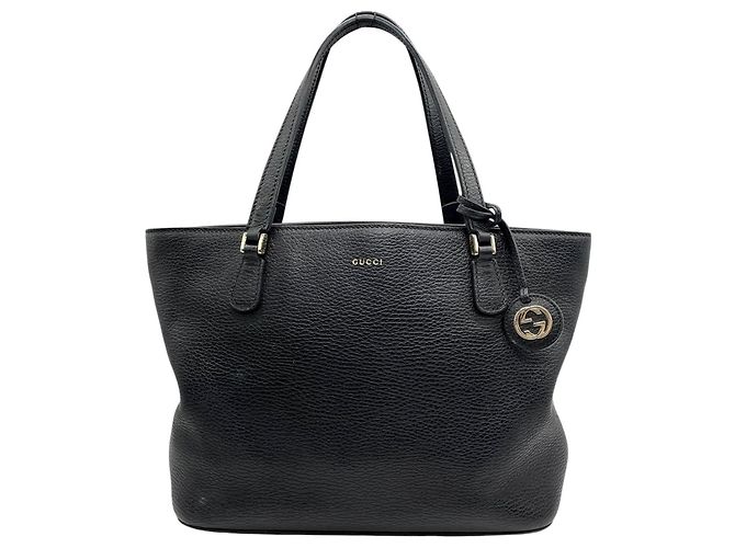 Borsa Gucci Swing Tote in pelle nera Nero - vista 2