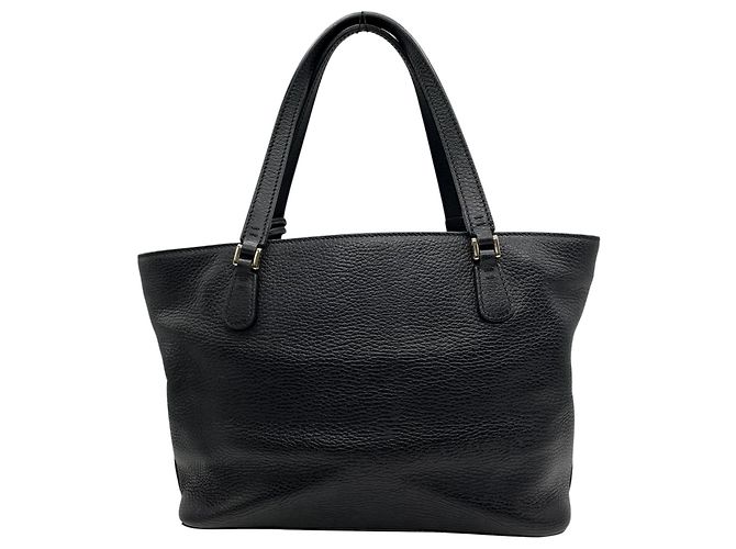 Borsa Gucci Swing Tote in pelle nera Nero - vista 3