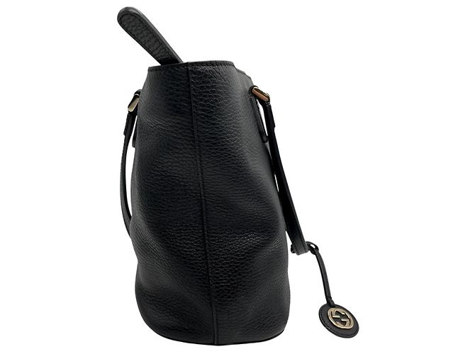 Borsa Gucci Swing Tote in pelle nera Nero - vista 6