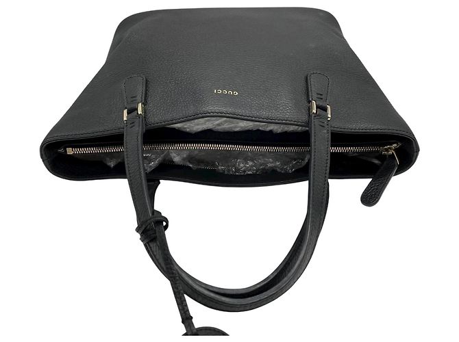 Borsa Gucci Swing Tote in pelle nera Nero - vista 7