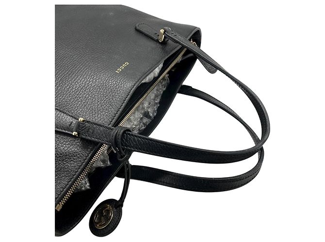Borsa Gucci Swing Tote in pelle nera Nero - vista 9