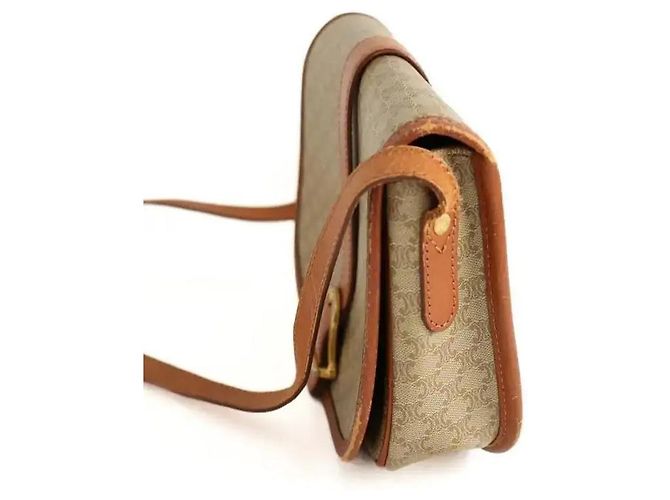 Céline Mini borsa in pelle beige - vista 2