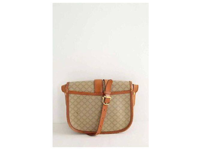 Céline Mini borsa in pelle beige - vista 3